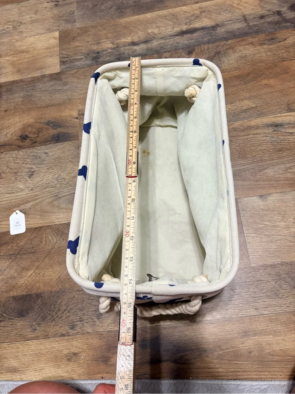 Bone Dry Dog Paw & Bone Storage Basket / Toy Bin